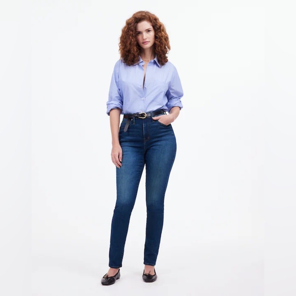 Madewell 10" High-Rise Skinny Jeans in Alabara Wash NWT Size 35